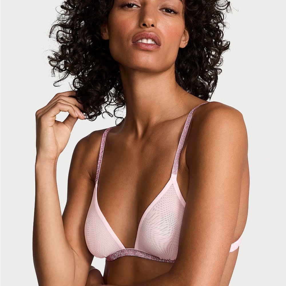 Victoria's Secret Light Pink Mesh Bralette